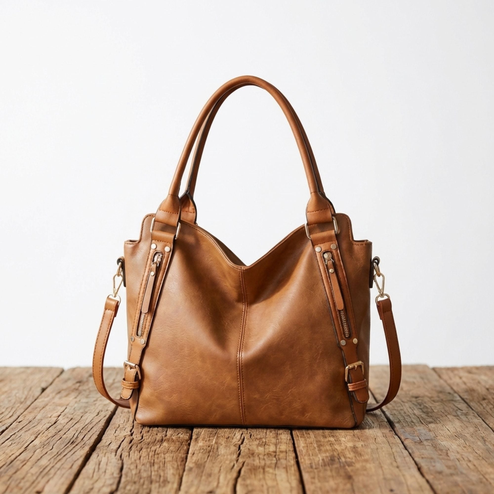 Romana | Dámska priestranná kožená kabelka (shopper)