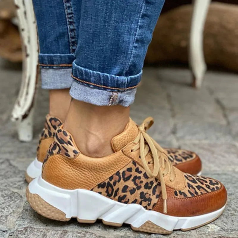 Želmíra | Dámske tenisky s leopardím vzorom