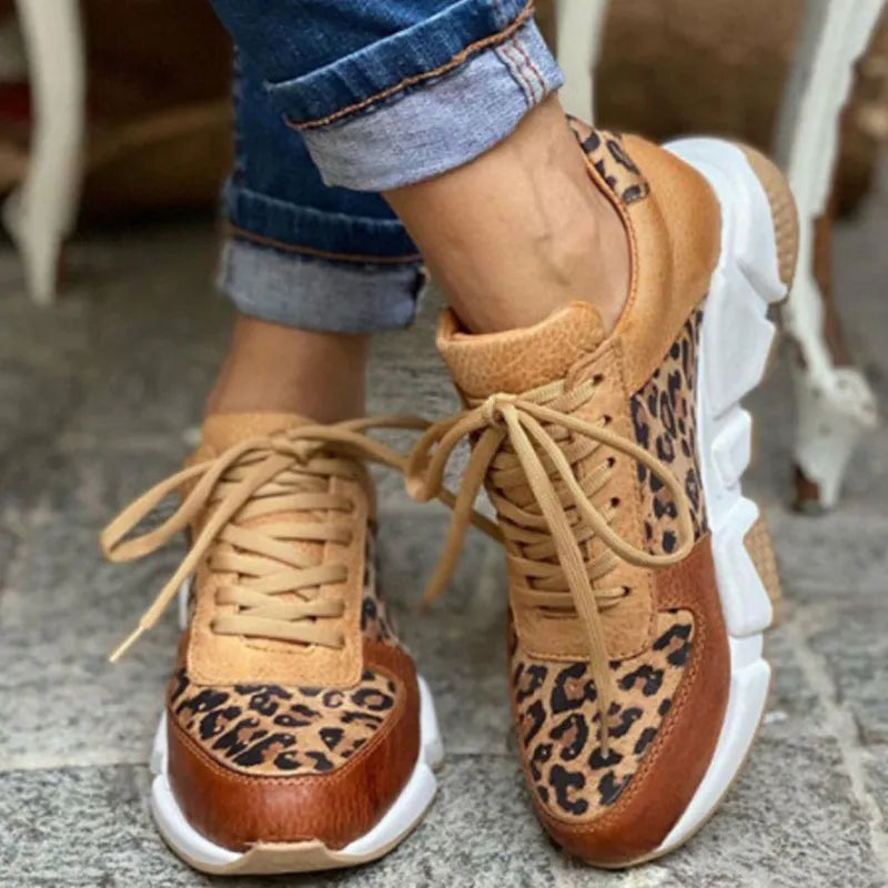 Želmíra | Dámske tenisky s leopardím vzorom