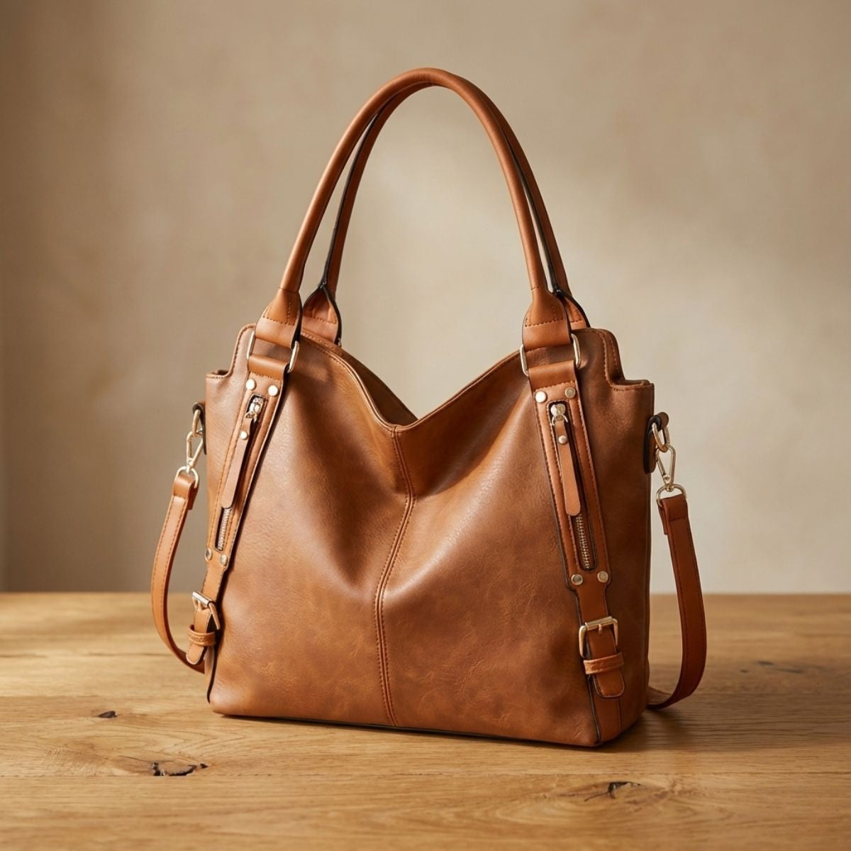 Romana | Dámska priestranná kožená kabelka (shopper)