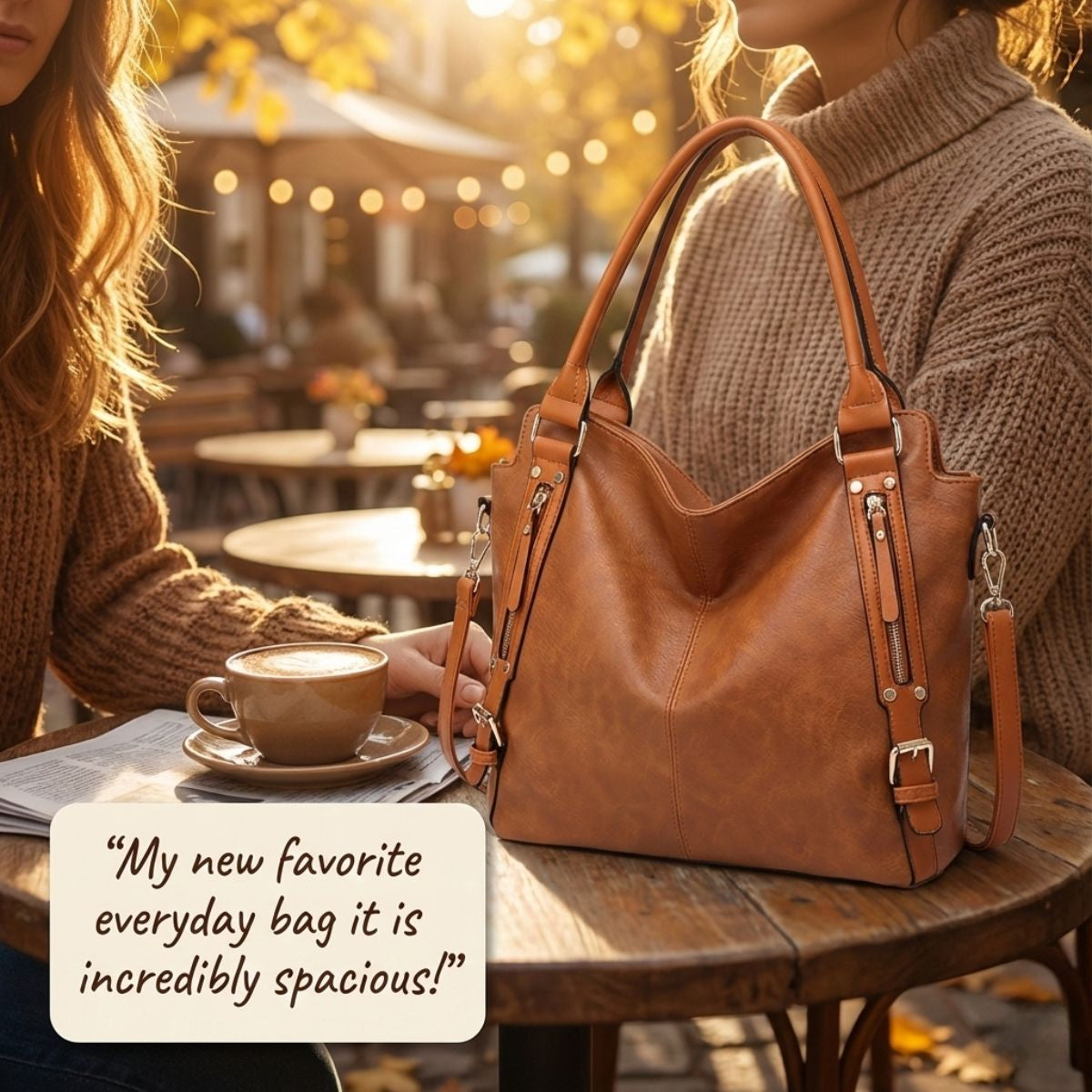 Romana | Dámska priestranná kožená kabelka (shopper)