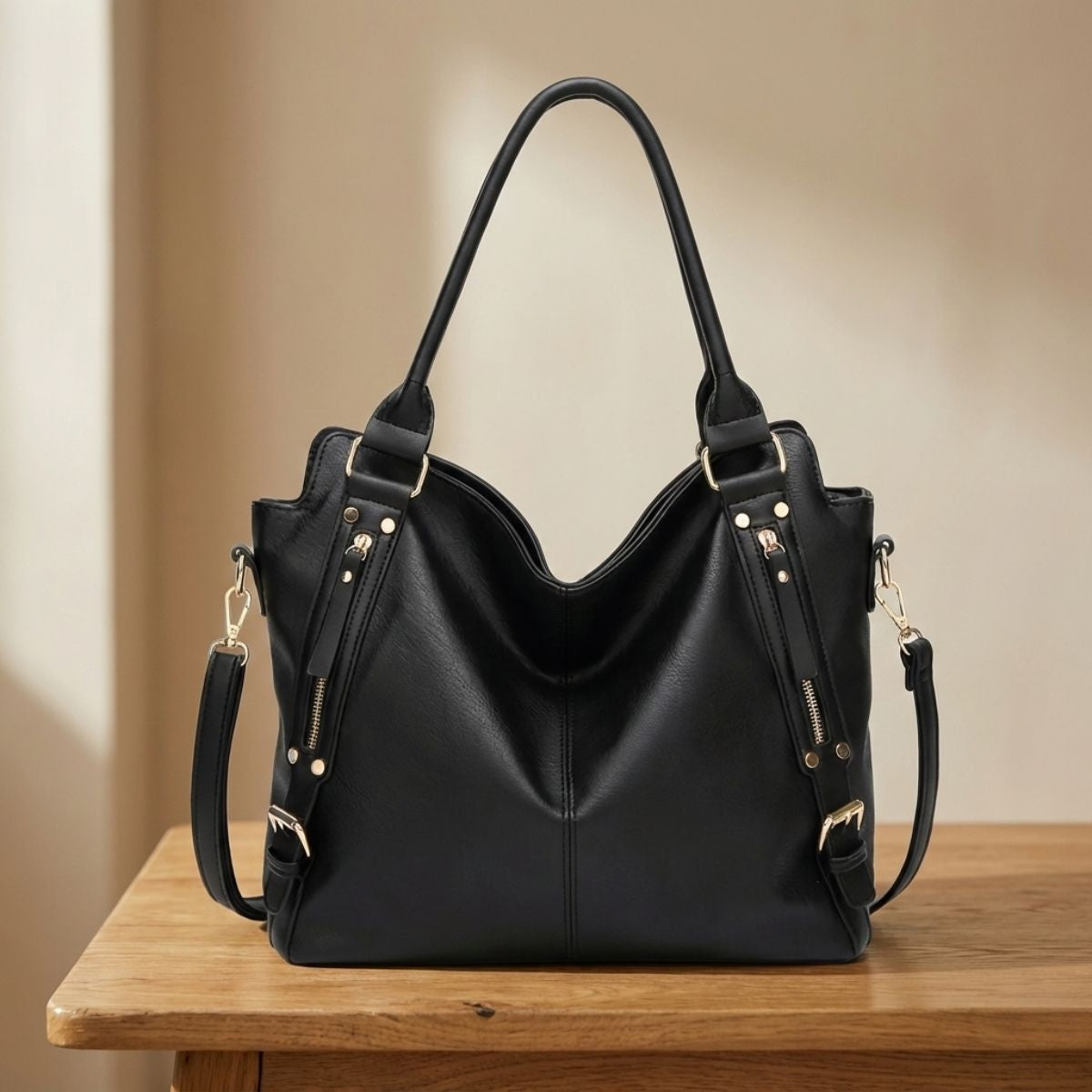 Romana | Dámska priestranná kožená kabelka (shopper)