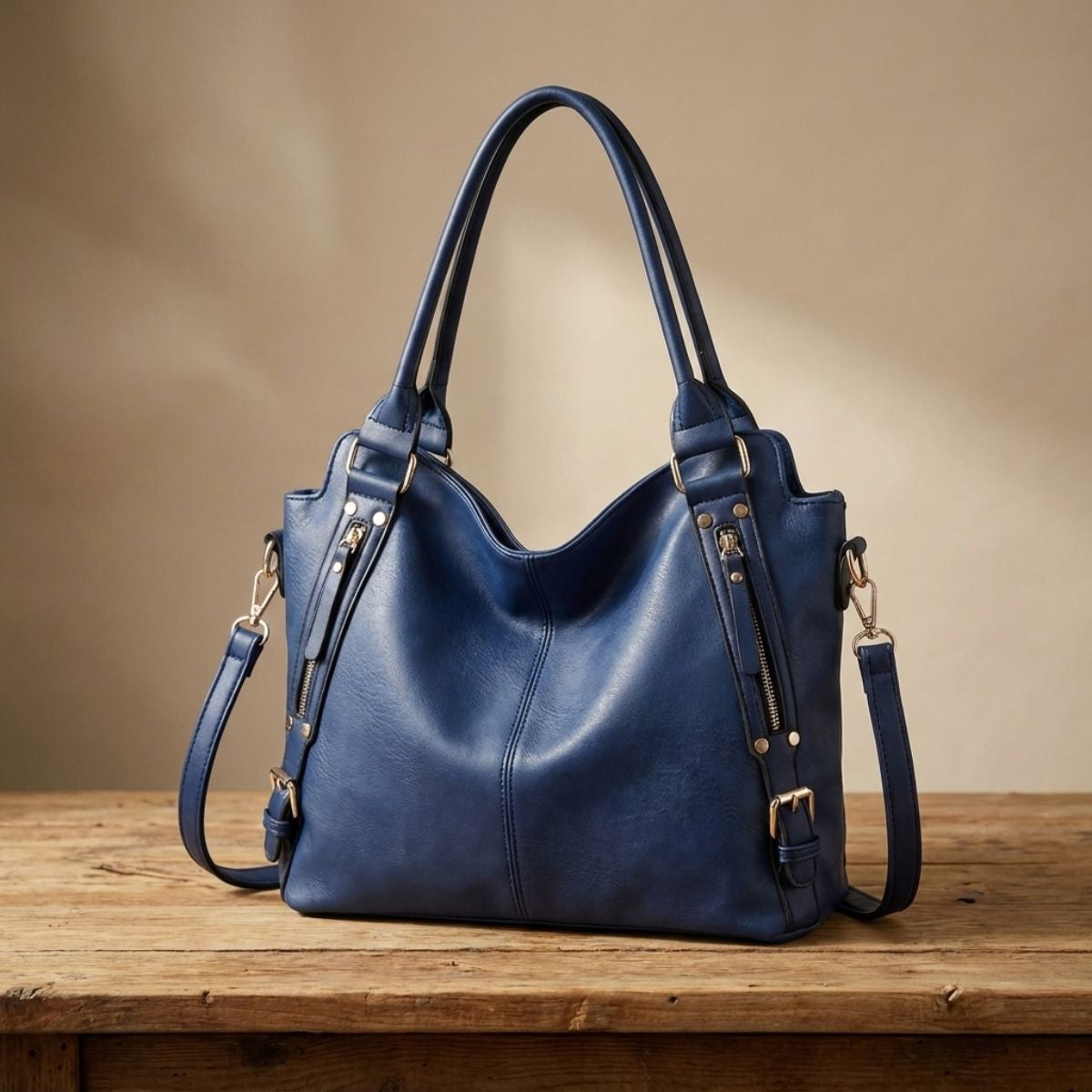 Romana | Dámska priestranná kožená kabelka (shopper)