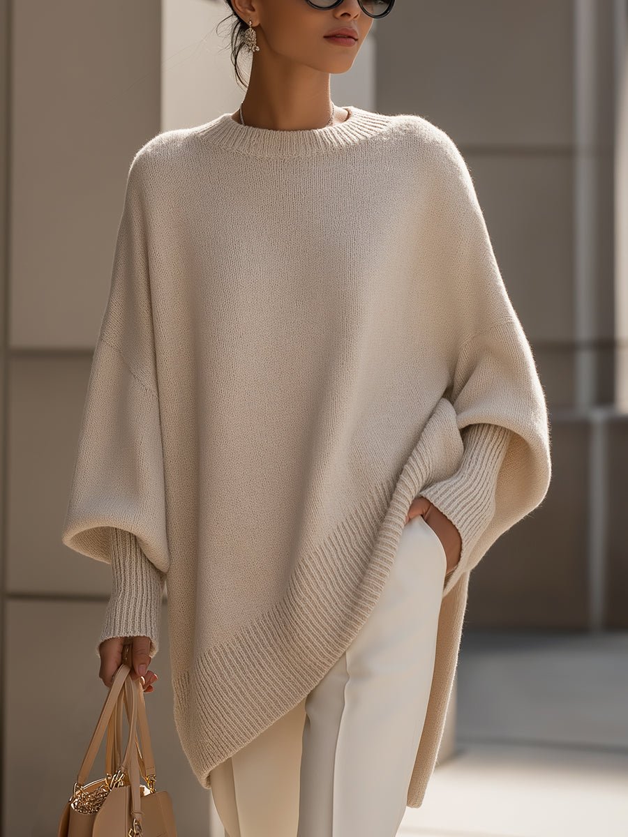 Táňa | Dámsky oversized sveter s netopierími rukávmi