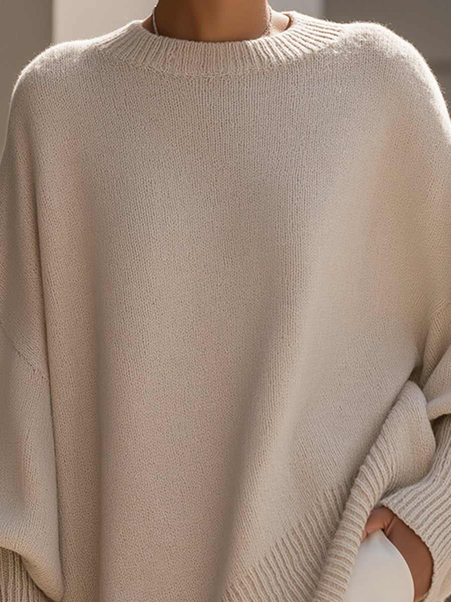 Táňa | Dámsky oversized sveter s netopierími rukávmi